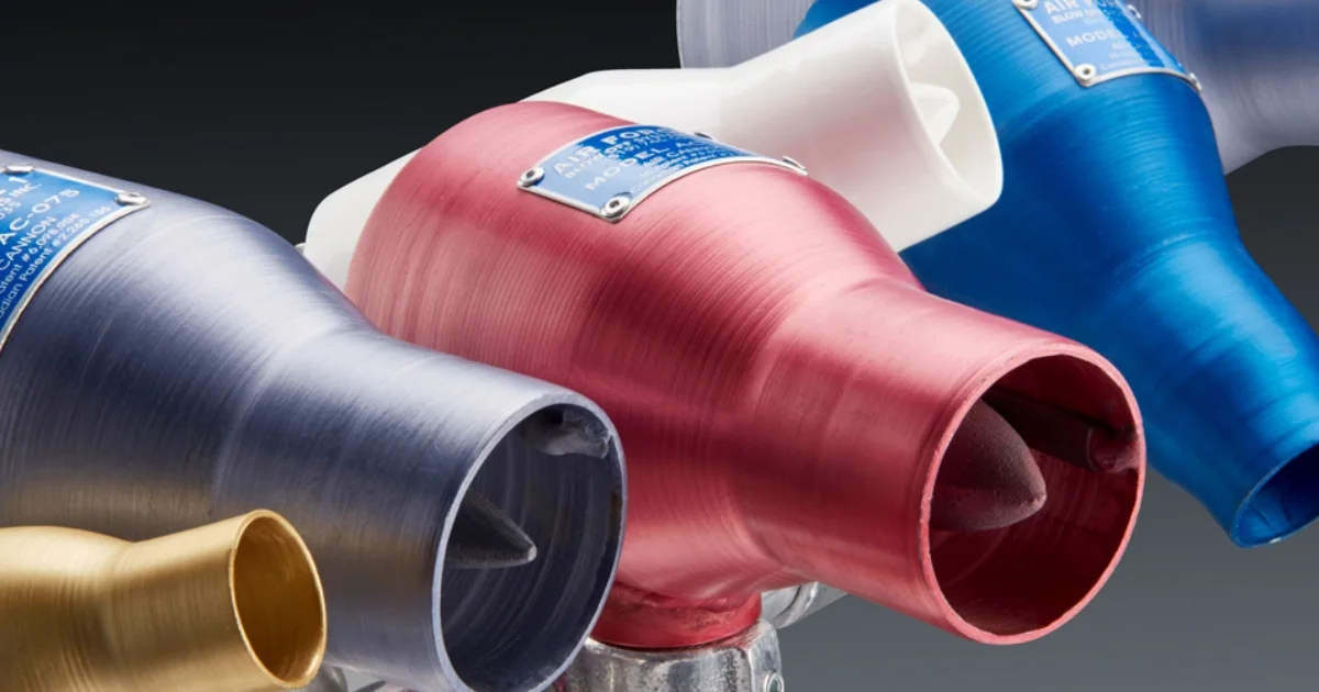 Colorful Air Force 1 air cannons display