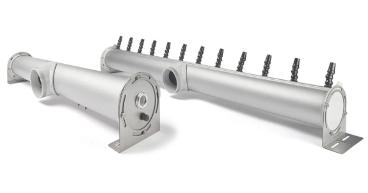 Stainless steel air knife drying system for industrial applications